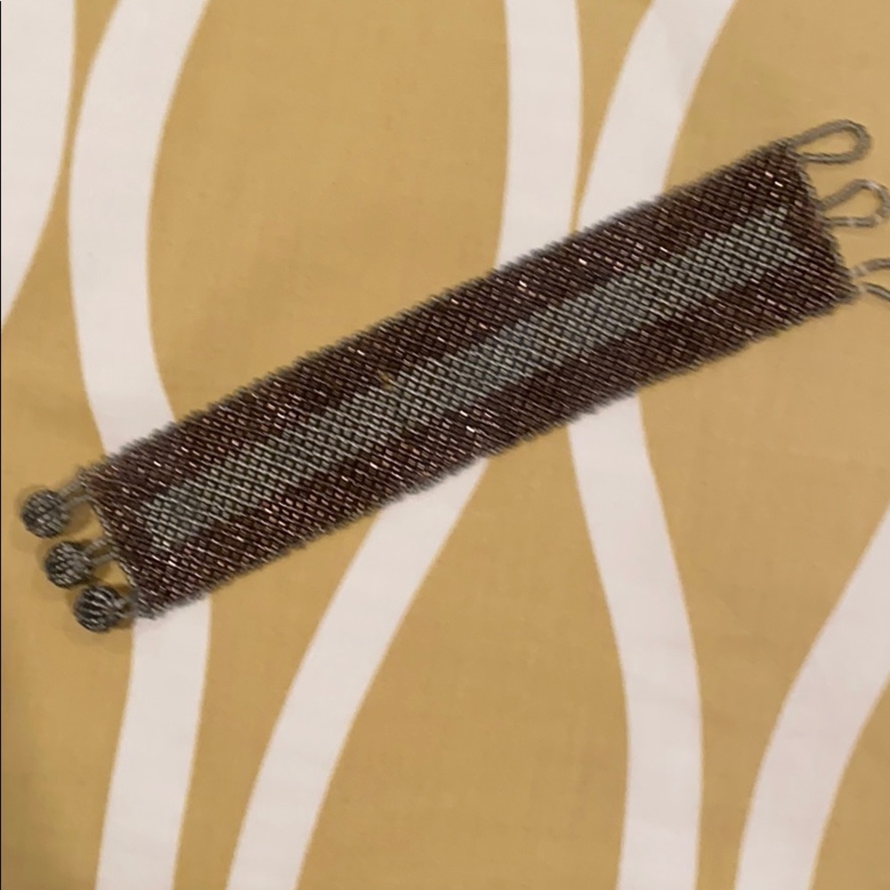 Fragments New York knit bracelet